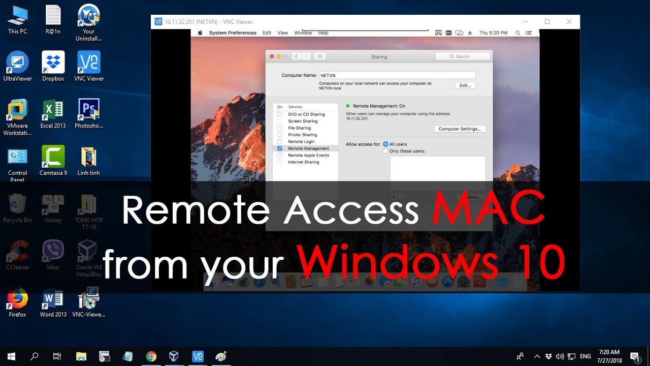 remote access for mac computers